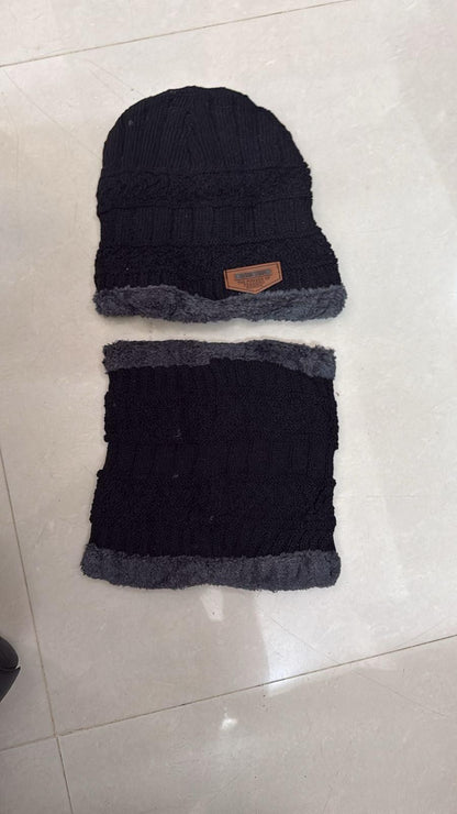 🧣 Unisex Woolen Cap Set – Warm • Stylish • Perfect for Winter